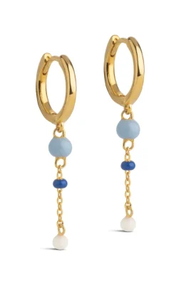 ENAMEL Copenhagen Øreringe - Lola Bold Hoops - Marine