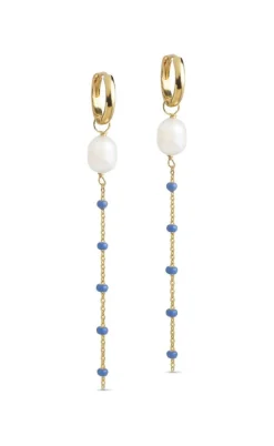 ENAMEL Copenhagen Øreringe - Lola Glory - Cornflower