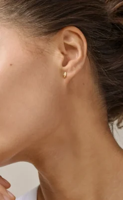 ENAMEL Copenhagen Øreringe - Organic Leaf - Gold Colour