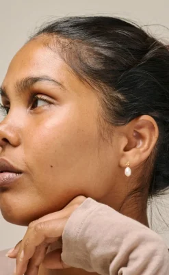 Enamel Copenhagen Øreringe - Poe - Pearl