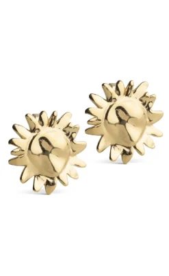 ENAMEL Copenhagen Øreringe - Studs Large Sunshine - Gold Colour
