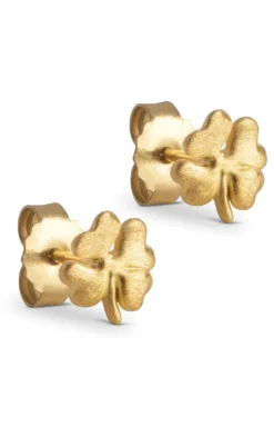 Enamel Copenhagen Øreringe - Studs Organic Clover - Gold Colour