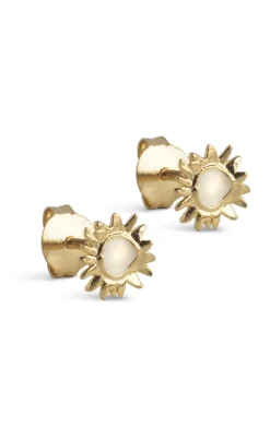 ENAMEL Copenhagen Øreringe - Studs Small Sunshine - Daisy