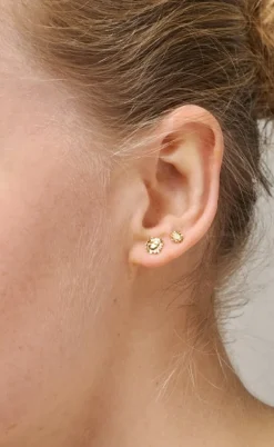 ENAMEL Copenhagen Øreringe - Studs Sunshine - Gold Colour