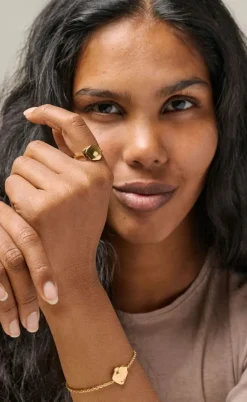 Enamel Copenhagen Ring - Sahara - Forgyldt