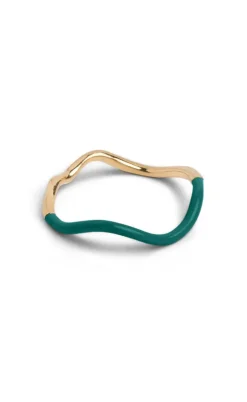 ENAMEL Copenhagen Ring - Sway - Petrol Green