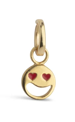 ENAMEL Copenhagen Vedhæng - Funky Smiley - Red