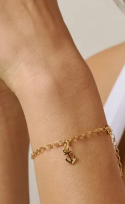 ENAMEL Copenhagen Vedhæng - Steady Anchor - Gold Colour