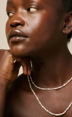 Enamel Halskæde - Sonja - Pearl