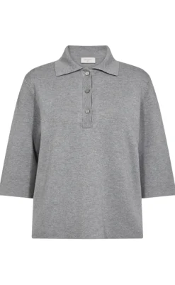 Freequent Bluse - Ani - Medium Grey Melange