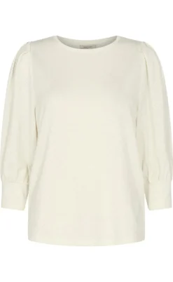 Freequent Bluse - Blond - Off. White