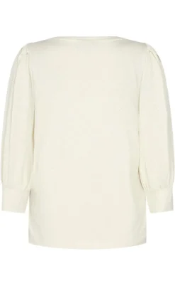 Freequent Bluse - Blond - Off. White