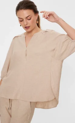 Freequent Bluse - Lava 204290 - Sand Melange