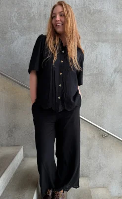 Freequent Bluse - Linus - Black