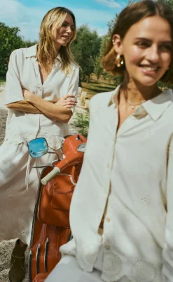 Freequent Bluse - Linus - Moonbeam Melange