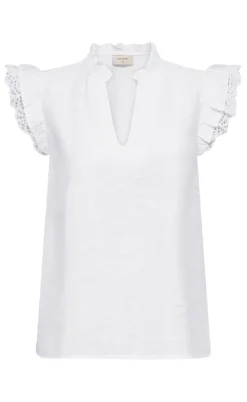 Freequent Bluse - Lisa - Brilliant White