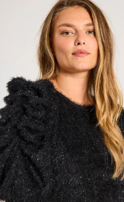 Freequent Bluse - Molurex - Black