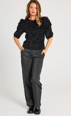 Freequent Bluse - Molurex - Black