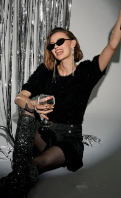 Freequent Bluse - Molurex - Black