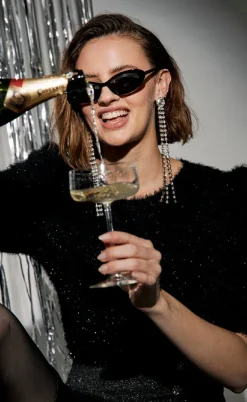 Freequent Bluse - Molurex - Black