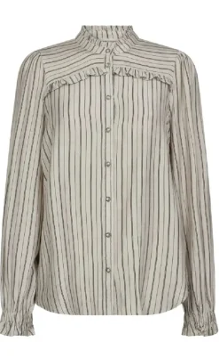 Freequent Bluse - Onilla - Moonbeam w. Black