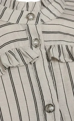 Freequent Bluse - Onilla - Moonbeam w. Black