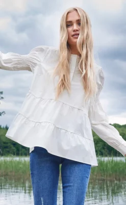 Freequent Bluse - Rhinay - Off White