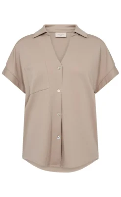 Freequent Bluse - Rue - Simply Taupe