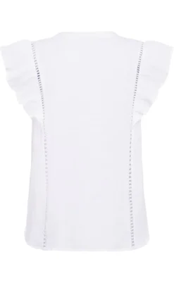 Freequent Bluse - Uline - Brilliant White