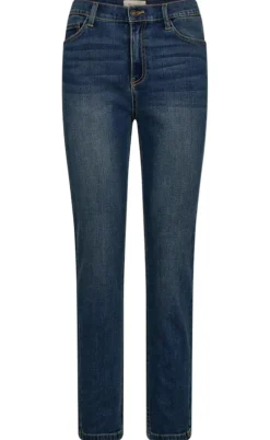 Freequent Bukser - Harlow Straight - Medium Blue Denim