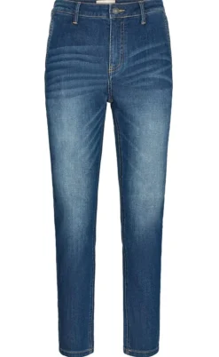 Freequent Bukser - Jane - Medium Blue Denim