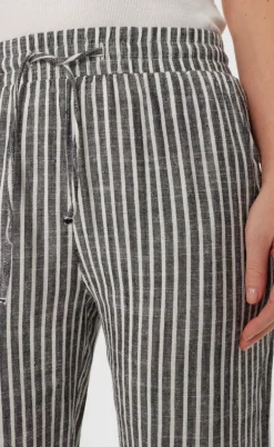 Freequent Bukser - Lava  - Black W. Off White