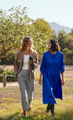 Freequent Bukser - Lava  - Black W. Off White