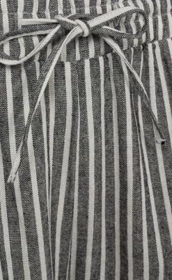 Freequent Bukser - Lava  - Black W. Off White