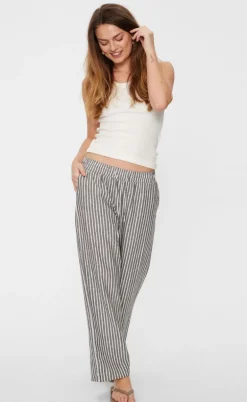 Freequent Bukser - Lava  - Black W. Off White