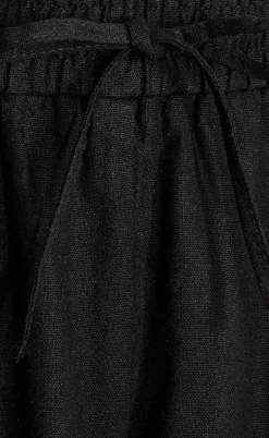 Freequent Bukser - Lava  - Black