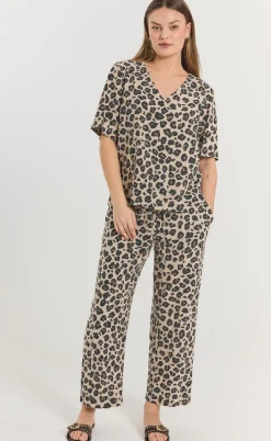 Freequent Bukser - Lavisco - Sand Melange w. Black