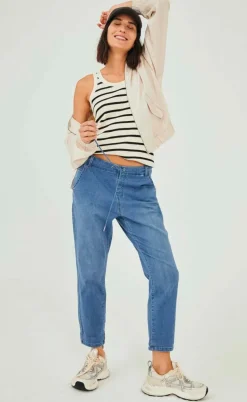 Freequent Bukser - Marvin - Medium Blue Denim