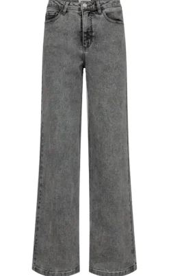 Freequent Bukser - Milly - Light Grey Denim