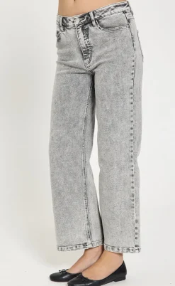 Freequent Bukser - Milly - Light Grey Denim