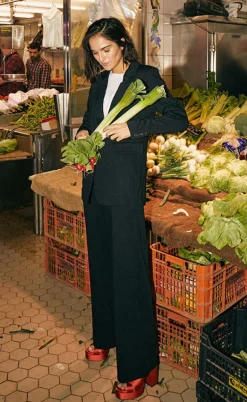 Freequent Bukser - Nanni Structure - Black