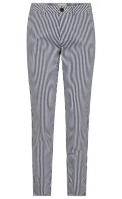 Freequent Bukser - Rex - Navy Blazer w. Star Off-white