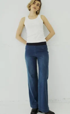 Freequent Bukser - Shantal - Medium Blue