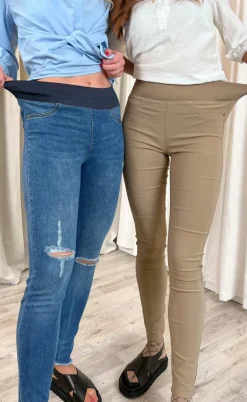 Freequent Bukser - Shantal Ankle Broken - Medium Blue