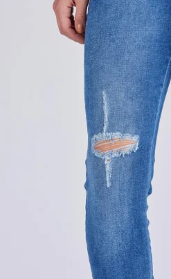 Freequent Bukser - Shantal Ankle Broken - Medium Blue