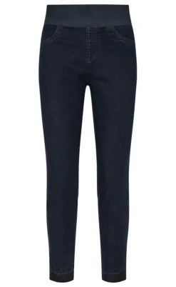 Freequent Bukser - Shantal Ankle Raw - Dark Blue Denim