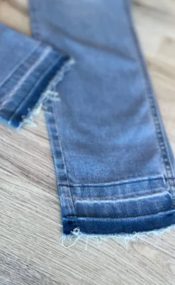 Freequent Bukser - Shantal Ankle Raw - Light Blue