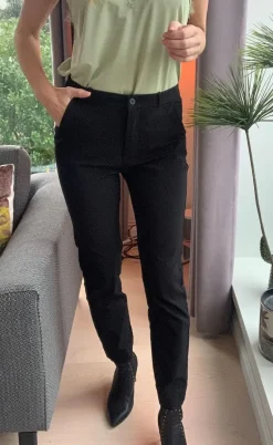 Freequent Bukser - Solvej Ankle - Black