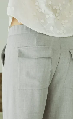 Freequent Bukser - Swift - Light Grey Melange