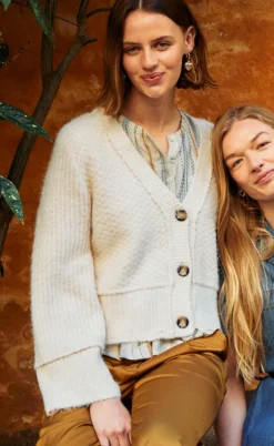 Freequent Cardigan - Money - Moonbeam Melange